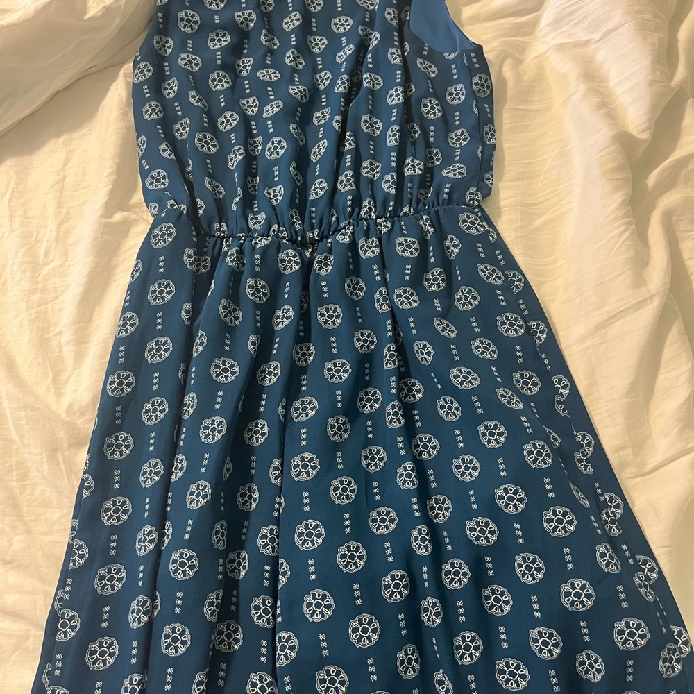 Francesca’s size large blue jumpsuit
